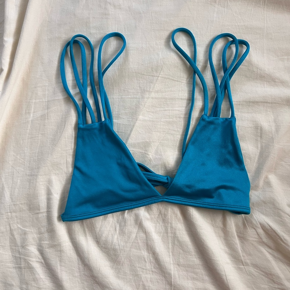 San Lorenzo Teal Bikini Top